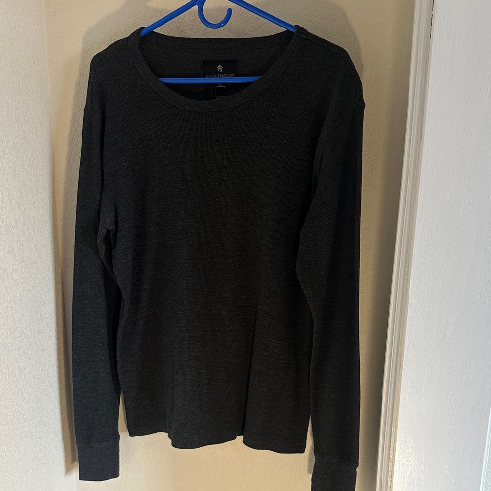 Men's Charcoal Crewneck Sweater